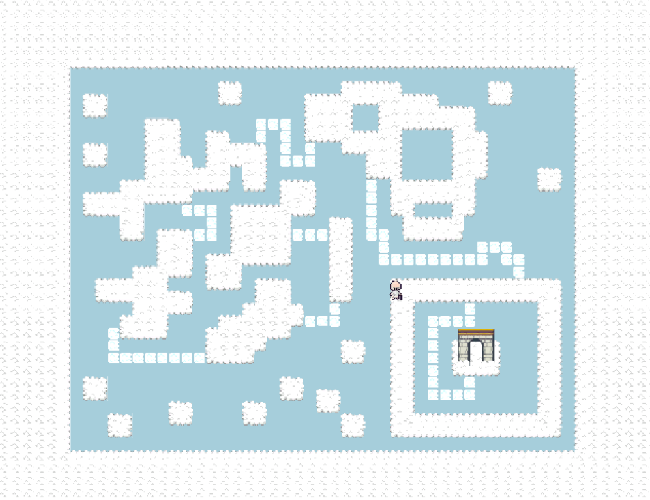 Level 3 gameplay — maze with disappearing path